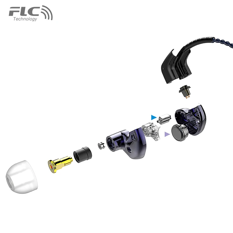 Гибридные Hi Fi наушники вкладыши FORREST FLC8S IEM 2BA + Dynamic DD HiFi|Наушники и гарнитуры| |
