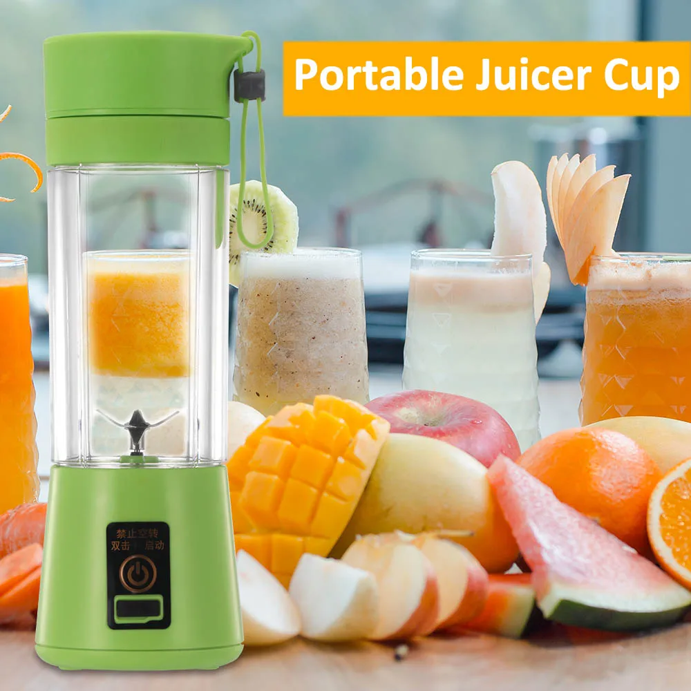 

380ml USB Rechargeable Blender Portable Mini Juice Machine Maker Household Extractor Squeeze Station Fruits Juicer