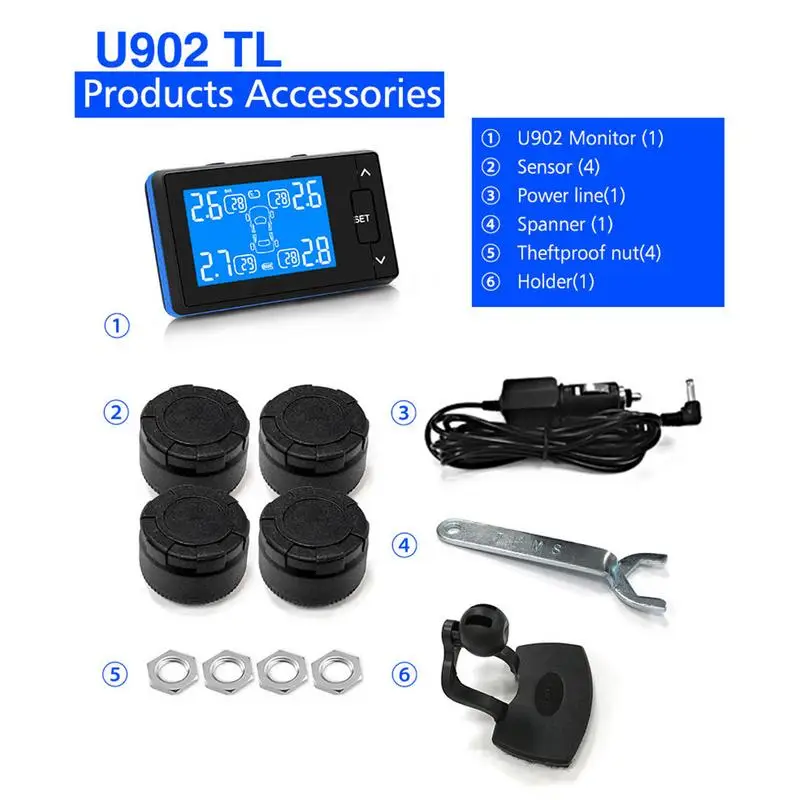 CAREUD DC8V 16V универсальный автомобильный TPMS автомобильная беспроводная система