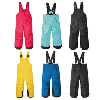 

2018 New Baby Toddler Kids Ski Pants Warm Snowboard Trousers Waterproof Girls Boys Overalls Winter Children Pants 2-6 Years