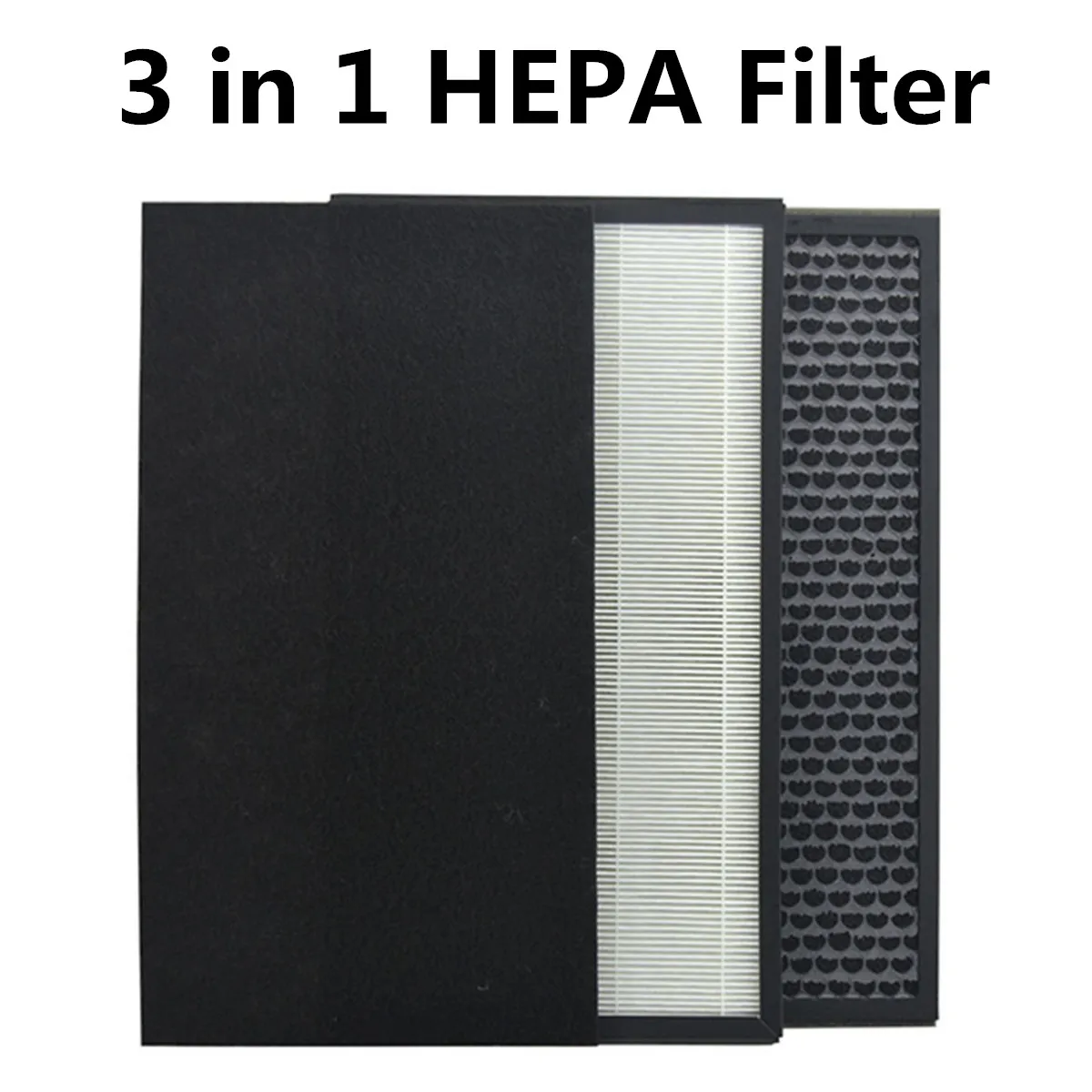 Activated Carbon filter 3 in 1 Air Purifier Compound Filter with HEPA