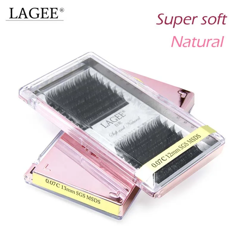 

LAGEE J B C CC Curl custom Faux mink individual eyelash extension dlux natural soft cilia lashes extension for professionals