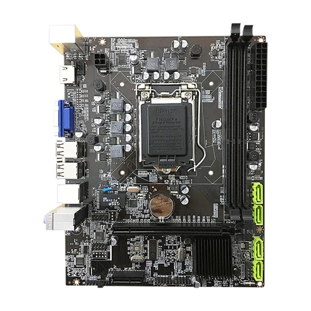 

H55 Motherboard Compact Type LGA1156 DDR3 Supports I3 I5 I7 CPU Motherboard PCI-Express USB Ports Mainboard For Computer