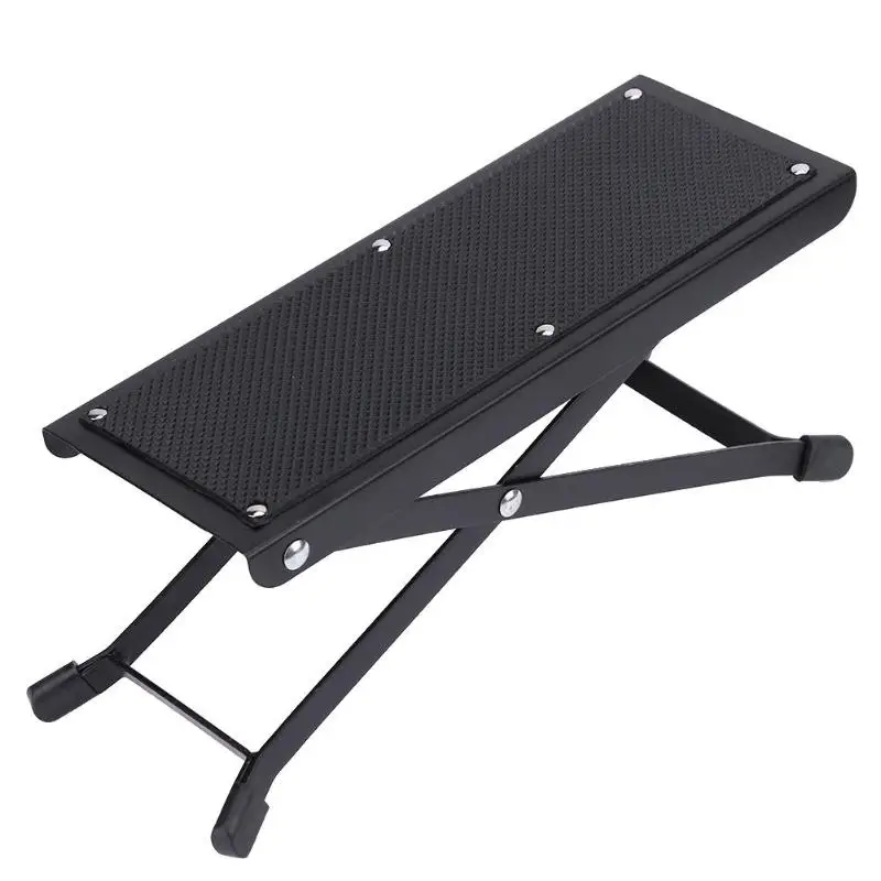 Foldable Guitar Pedal Anti-Slip Guitar Foot Rest Stool 4 Adjustable Height Levels Black Guitar Accessories Parts Foldable Guitar Pedal Anti-Slip Guitar Foot Rest Stool 4 Adjustable Height Levels Black Guitar Accessories Parts