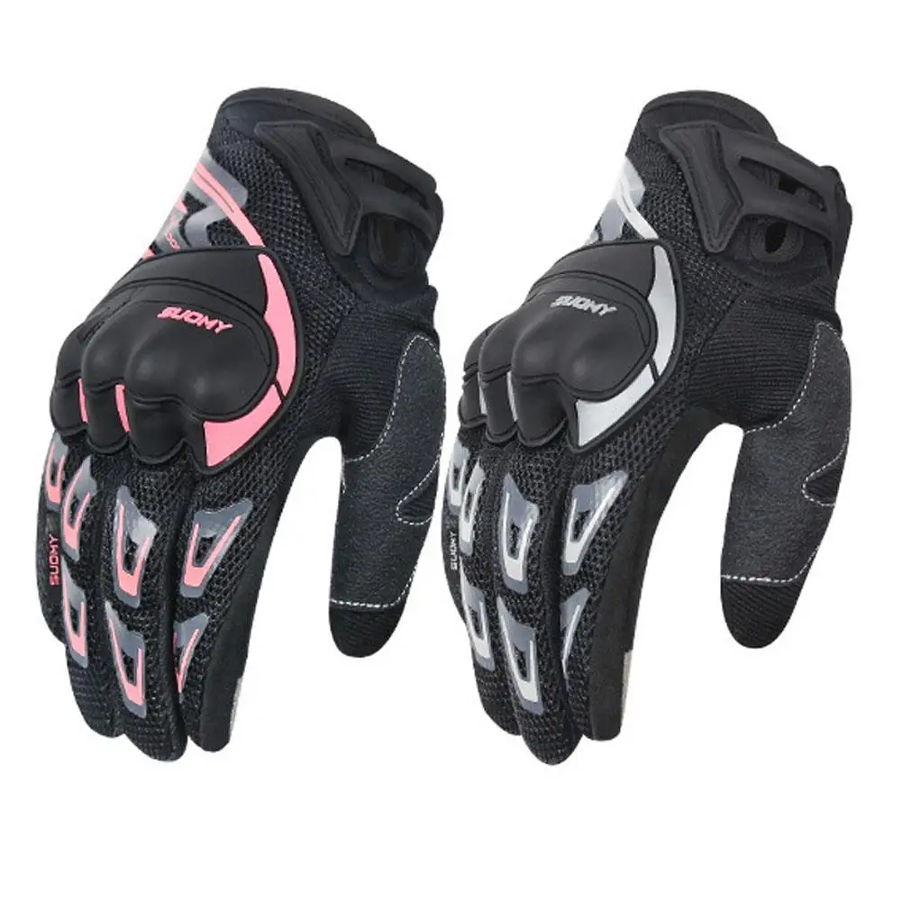 

Summer Full Finger Motorcycle Riding Gloves Universal Unisex Mesh Breathable Safe Touch Screen Cycling Matts Accessories