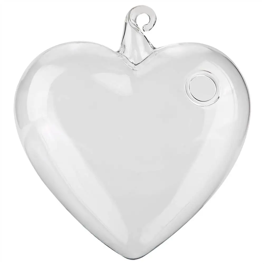 

1Pcs Modern Hanging Flower Plant Vase Heart-Shaped Glass Terrarium Container Home Garden Decor Glass Bottle