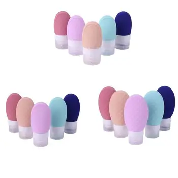 

1PC Silicone Portable Refillable Bottles Mini Traveler Packing Bottle Press Bottle for Lotion Shampoo Bath Refillable Bottles