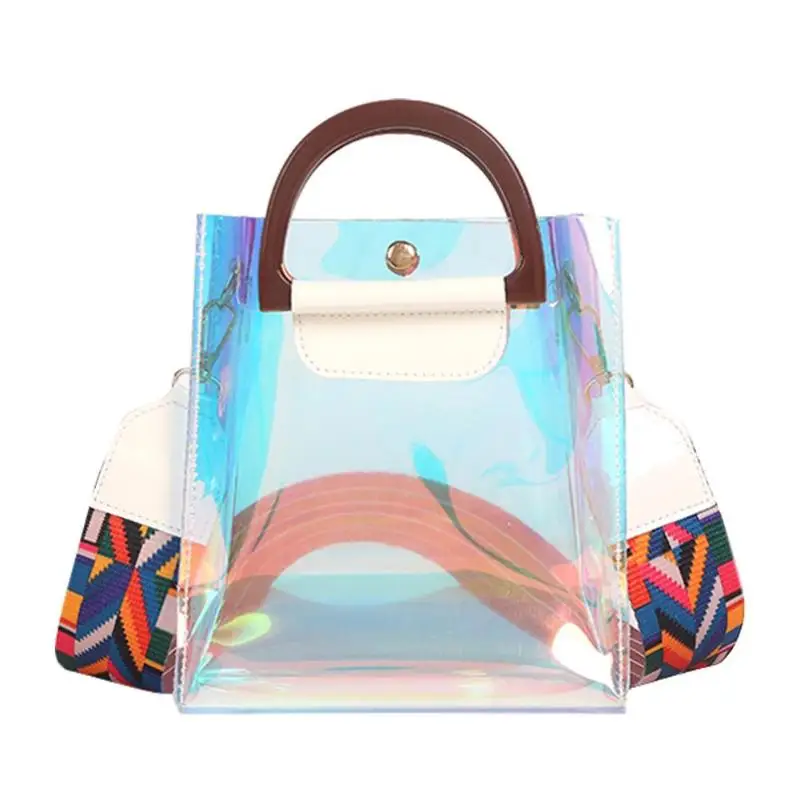 

Holographic Laser Messenger Bag Transparent Handbags for Women Casual Shoulder Bags Sac A Dos Bolsas Feminina Mujer Sac A Main