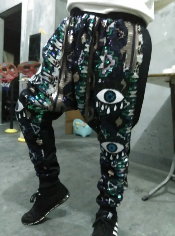 S 5XL 2020 Мужская Новая тонкая DJ DS man singer GD eyes Свободная куртка индивидуальная