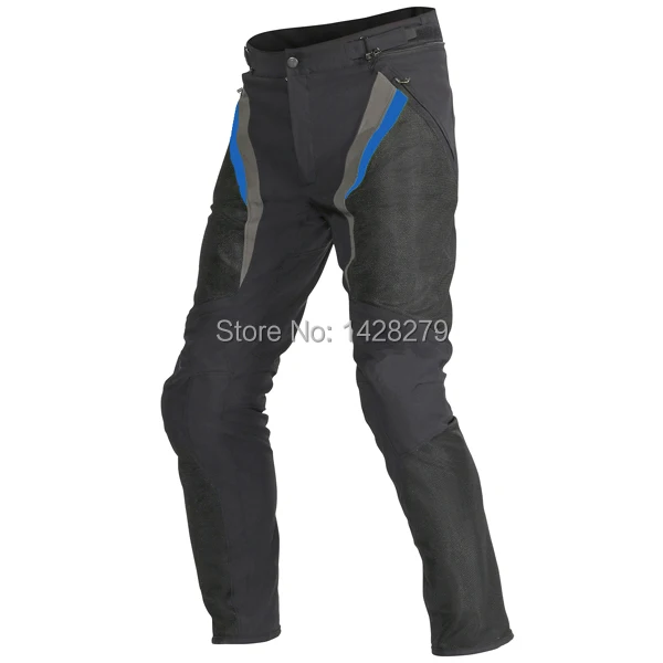 

Black Red Blue Motorcycle Summer Mesh Pants with Protectors Dain Drake Super Air Textile Riding Pants