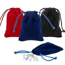 Подарочные пакеты на шнурке бархатные ювелирные сумки обертывание конфетная сумка Рождественская Свадебная вечеринка подарок