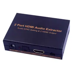 HDMI один-два и аудио сплиттер аудио Настройка EDID и 2 HDMI выход ЕС штекер