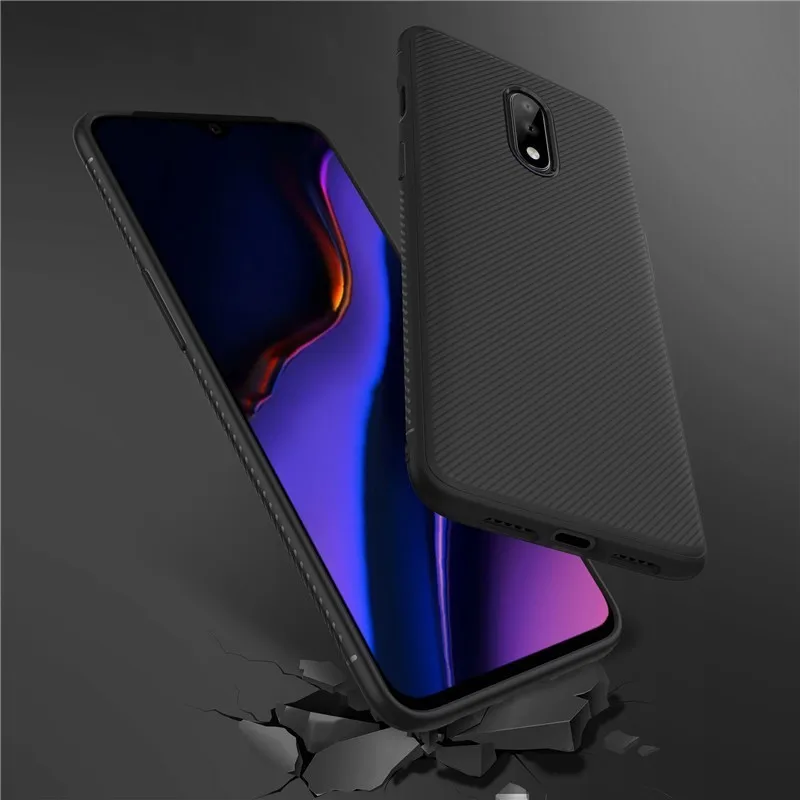 

Lenuo OnePlus 7 Case OnePlus 7 Pro Case Back Cover Shockproof Soft TPU Carbon Fiber Brushed Phone Cases