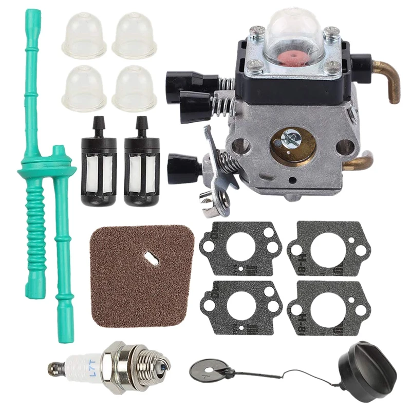 

Carburetor For Stihl Fs45 Fs46 Fs55 Km55 Hl45 Fs45L Fs45C Fs46C Fs55C Fs55Rc String Trimmer Weed Eater C1Q-S97 C1Q-S186 With A
