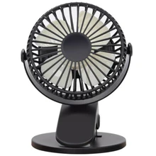 Творческий настольный мини USB 360 градусов вращающийся клип на вентилятор