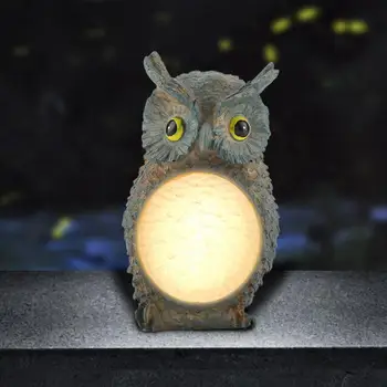 

Resin Owl Modeling Garden Light Solar Powered Control Garden Lamp Landscape Garden Lawn Lamp tuinverlichting decoracion jardin