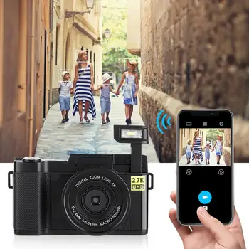 

CD-R2 FHD 1080P 4X Zoom Digital Camera Portable Camera WiFi Camcorder