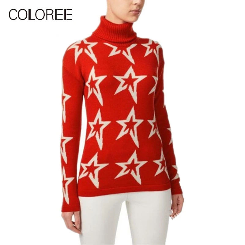 christmas red turtleneck