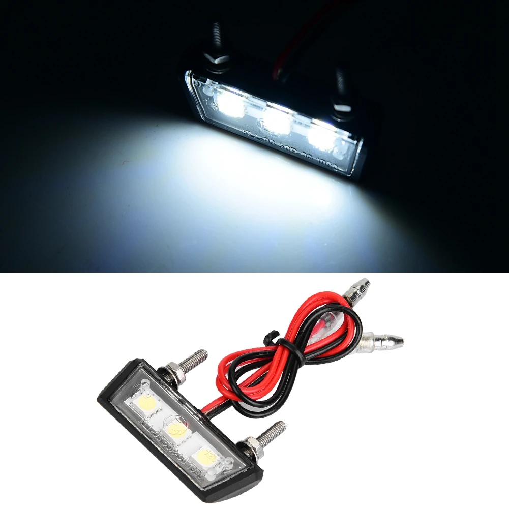 12V Универсальный номерной знак для мотоцикла белый светодиодный