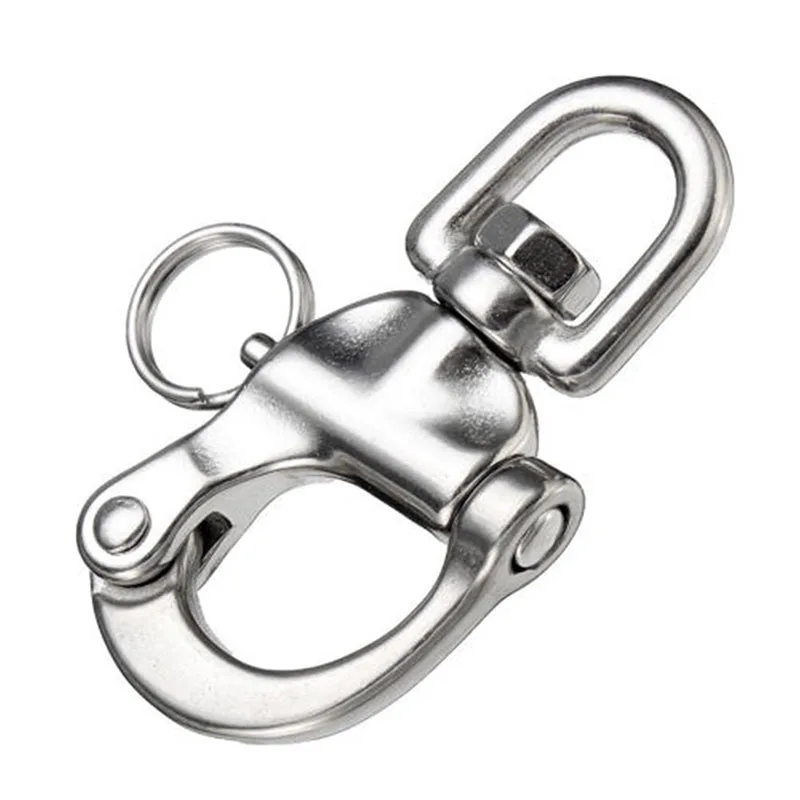 

1 Pcs Marine Swivel Shackle Quick Release Boat Anchor Chain Eye 316 Stainless Steel Shackle Swivel Snap Hook