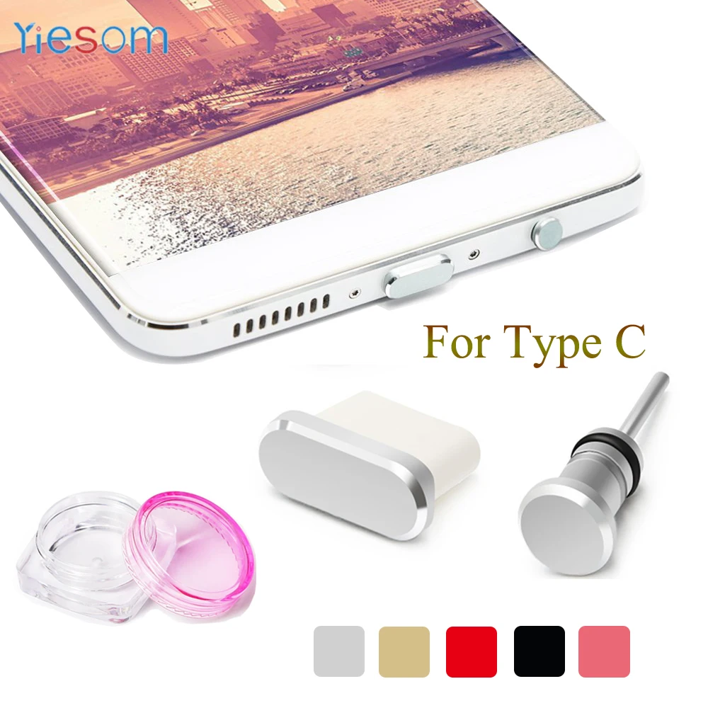 

Type C Anti Dust Plug Set USB Type-C Port and 3.5mm Earphone Jack Plug For Samsung Galaxy S8 S9 Plus for Huawei P10 P20 lite