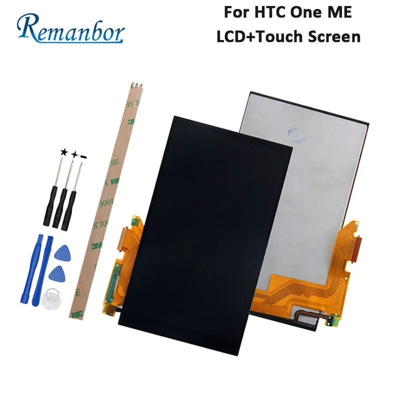

Remanbor For HTC One ME LCD Display And Touch Screen 5.2'' Perfect Repair For HTC One ME Digital Accessory +Tools And Adhesive