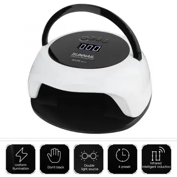 

Professional UV Led Nail Art Dryer Gel Polish Curing Manicure Intelligent Nail US EU Plug Nail Dryer