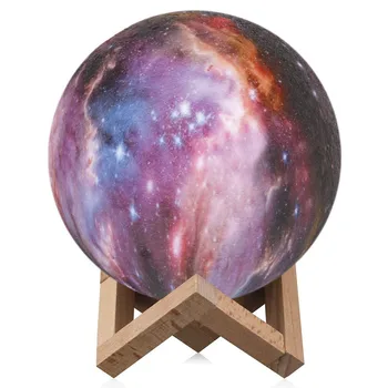 

Dropship 3D Print Star Moon Lamp Colorful Change Touch Home Decor Creative Gift USB Led Night Light Galaxy Lamp Moon Light
