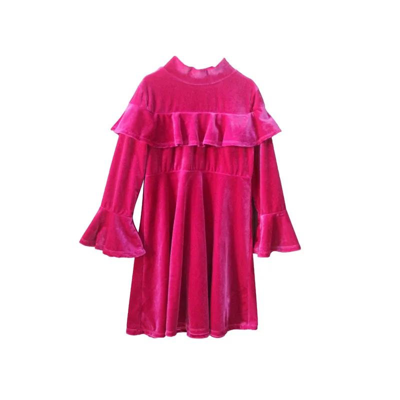 

new year dresses for girls winter velvet party frocks Teens Kids Christmas Princess Dress children clothing age 6 8 10 12 14 yrs