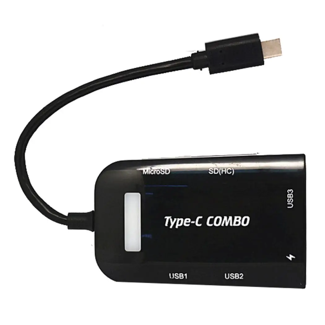 USB3.1 Тип C на USB OTG чтения карт памяти TF SD Повседневное комбинированный адаптер
