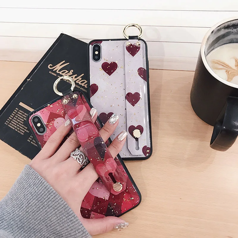 Для Iphone 6 6S 7 8 Plus X XR XS Max чехол на запястье для Huawei Mate 20 P20 P30 Pro P10 Nova 4 Honor 10 V10 V20 |