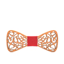 Вишневый Деревянный полый галстук-бабочка ручной работы Дерево сделано Ретро зеленый Европа и США Горячие деревянный галстук-бабочка галстук мужской костюм