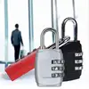 Чемодан с тремя цифрами и паролем, комбинированный чемодан с висячим замком, металлический кодовый замок для багажа, противоугонные замки с... ► Фото 2/6