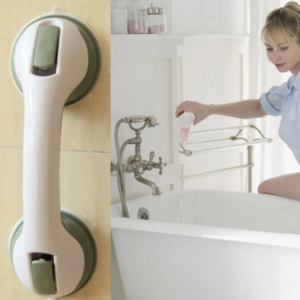 

Anti Slip Bathroom Handle Grab Balance Bar Changing Lifestyles Safer-Grip Wall Mounted Bath Shower Handle