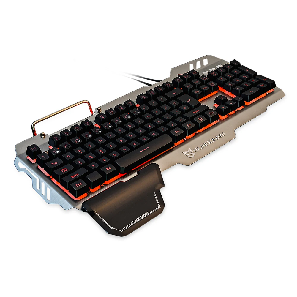 SUNSONNY S K10 104 клавиатура Проводная голос Управление с RGB Подсветка|Клавиатуры| |