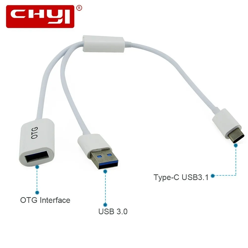Переходник типа C с разъемом Папа OTG USB 3 0 аксессуары для компьютера разветвитель
