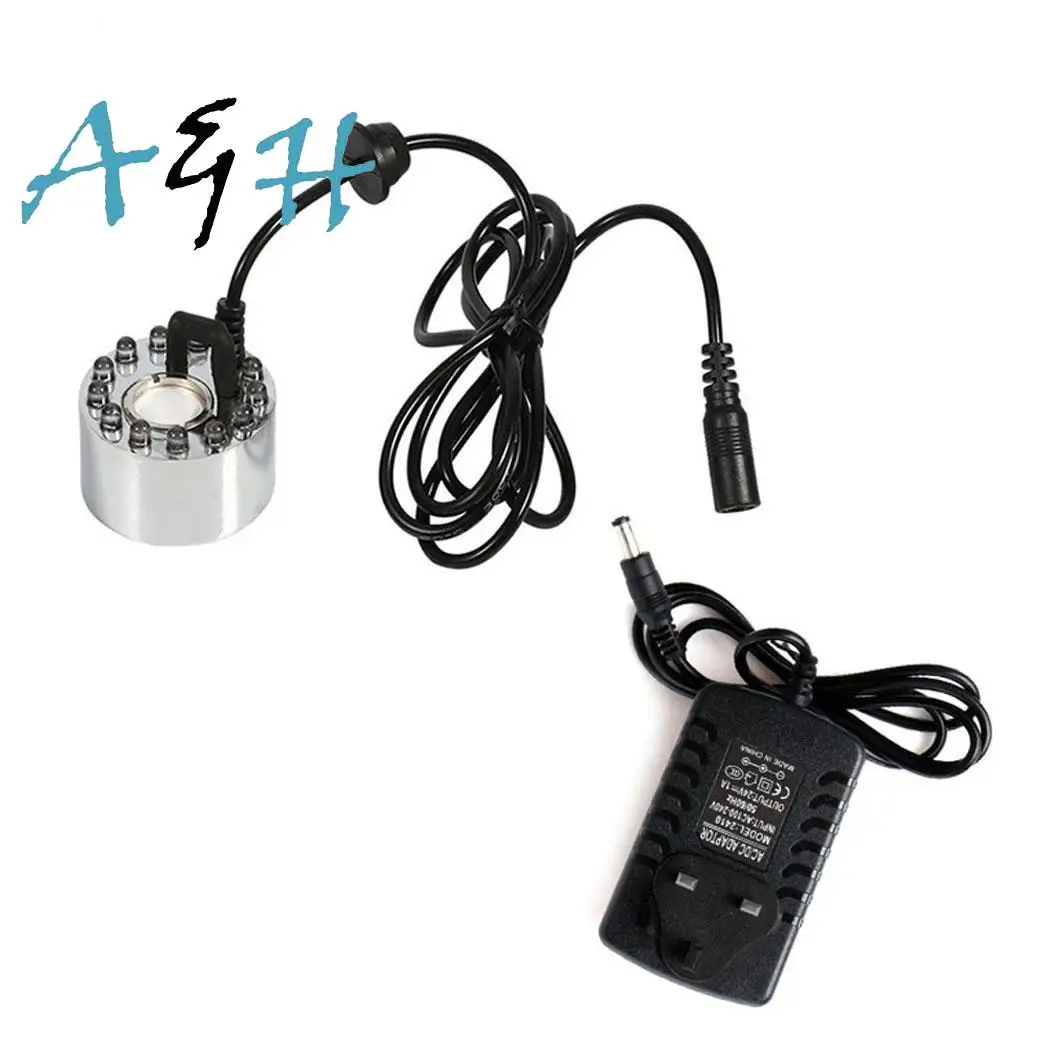 

12 LED 24V Ultrasonic Humidifier Mist 16 (W) 400ml/h Casual Maker Fogger Nebulizer Air Humidifier >350ml/h