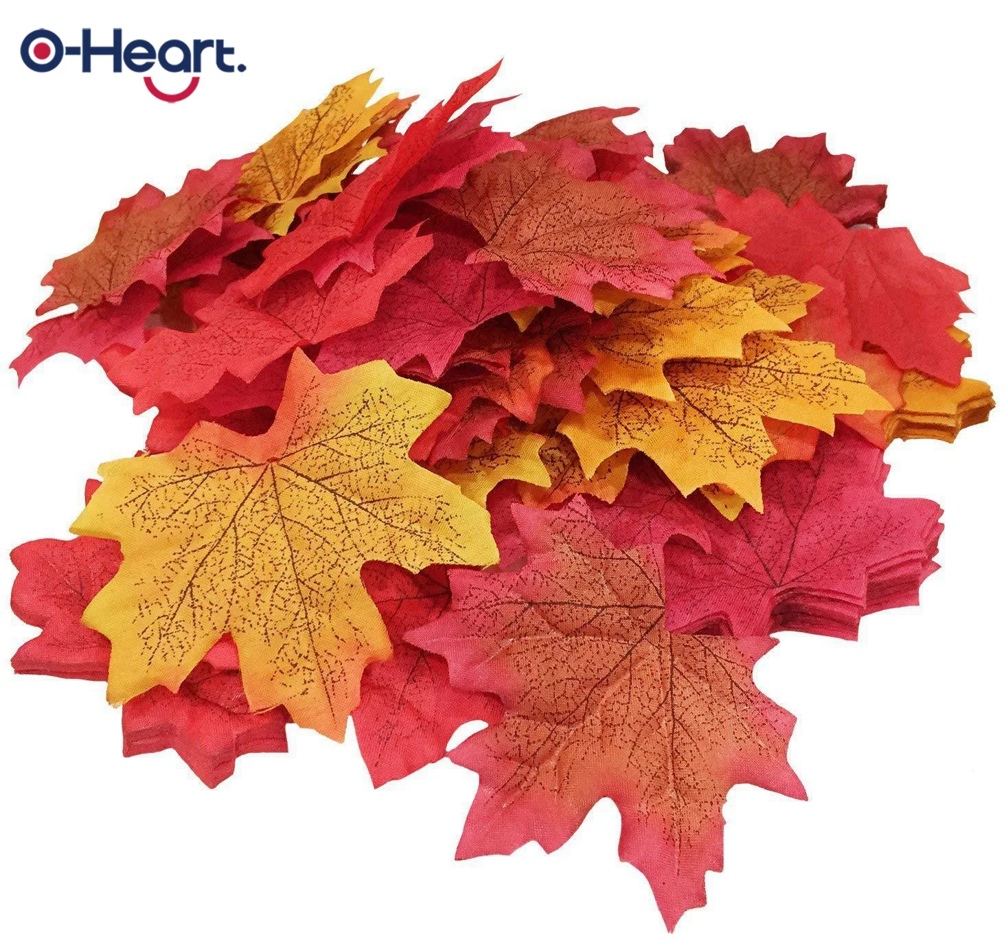 

OHEART 1000pcs Assorted Artificial Maple Leaves Mixed Fall Colored for Wedding Home Thanks-Giving Events and Outdoor Decoration