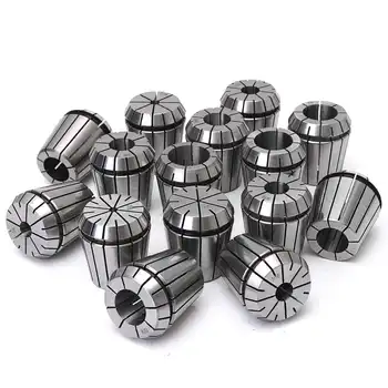 

New 15Pcs 1/8 to 1 Inch ER40 Spring Collet Set for CNC Milling Lathe Tool Alloy Spring Steel for Milling Lathe