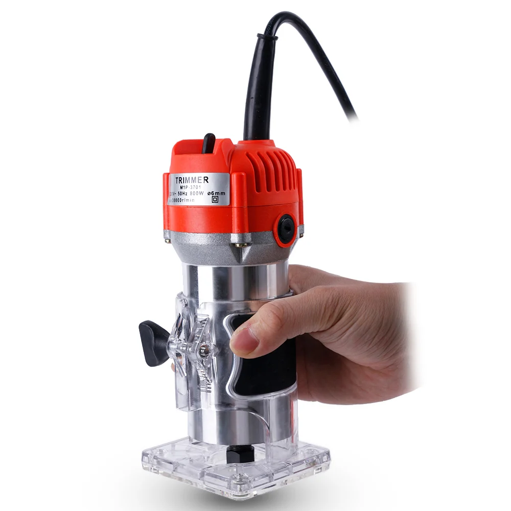 

800W 30000rpm Electric Hand Trimmer Router Wood Carving Machine