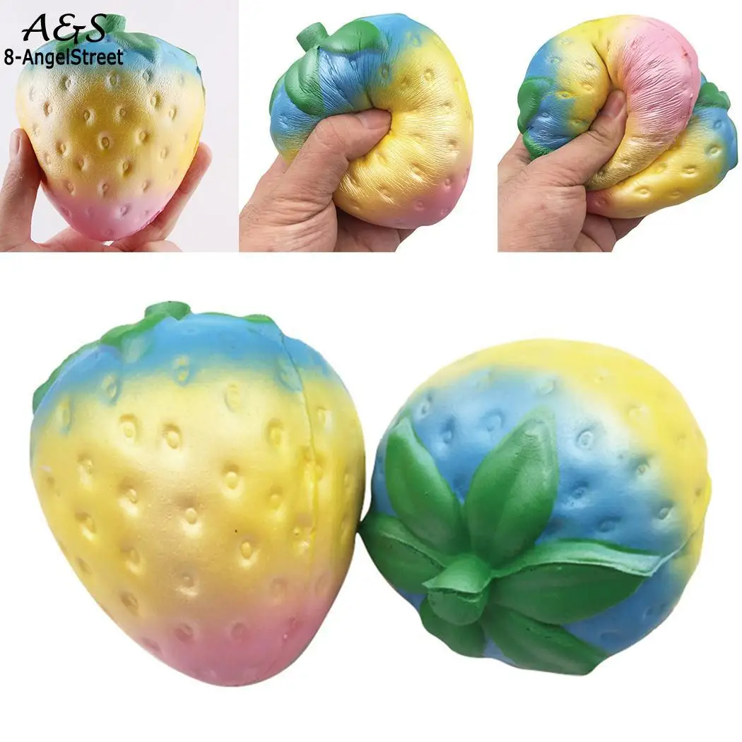 Cute Slow Rising Sweet Smell Simulated Colorful Strawberry Squeeze Toy Single Very Unisex Fun Casual | Игрушки и хобби