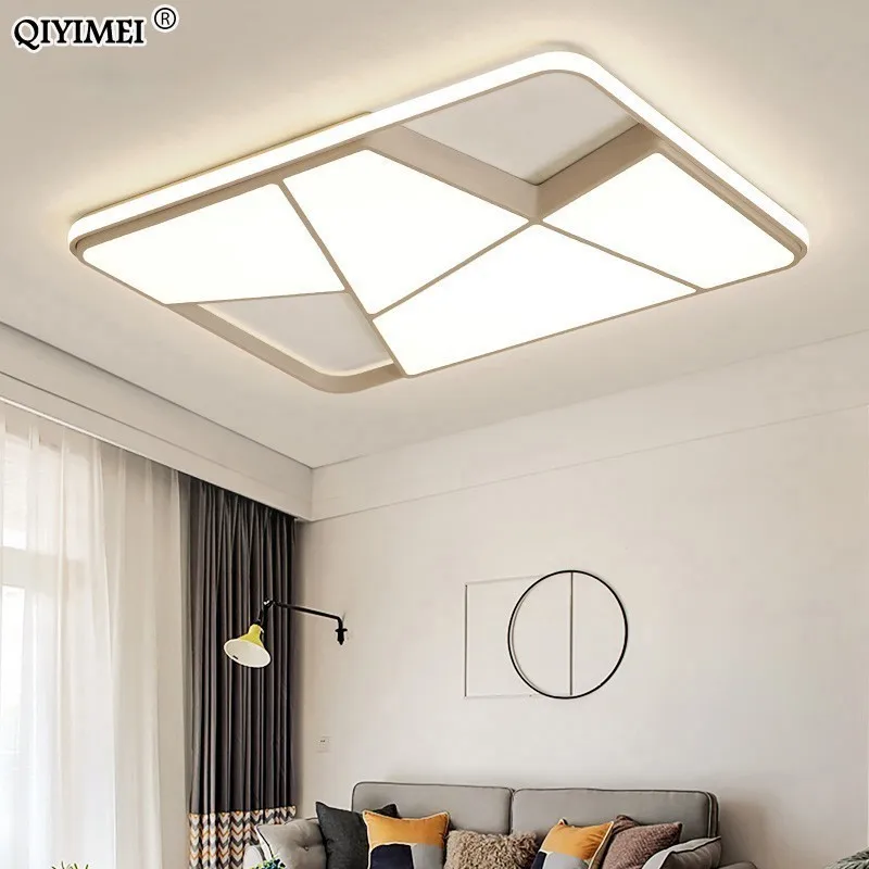  Modern LED Chandelier Lighting Living Room Kitchen Fixture White Black Body Ceiling Chandeliers Lus - 32981928230