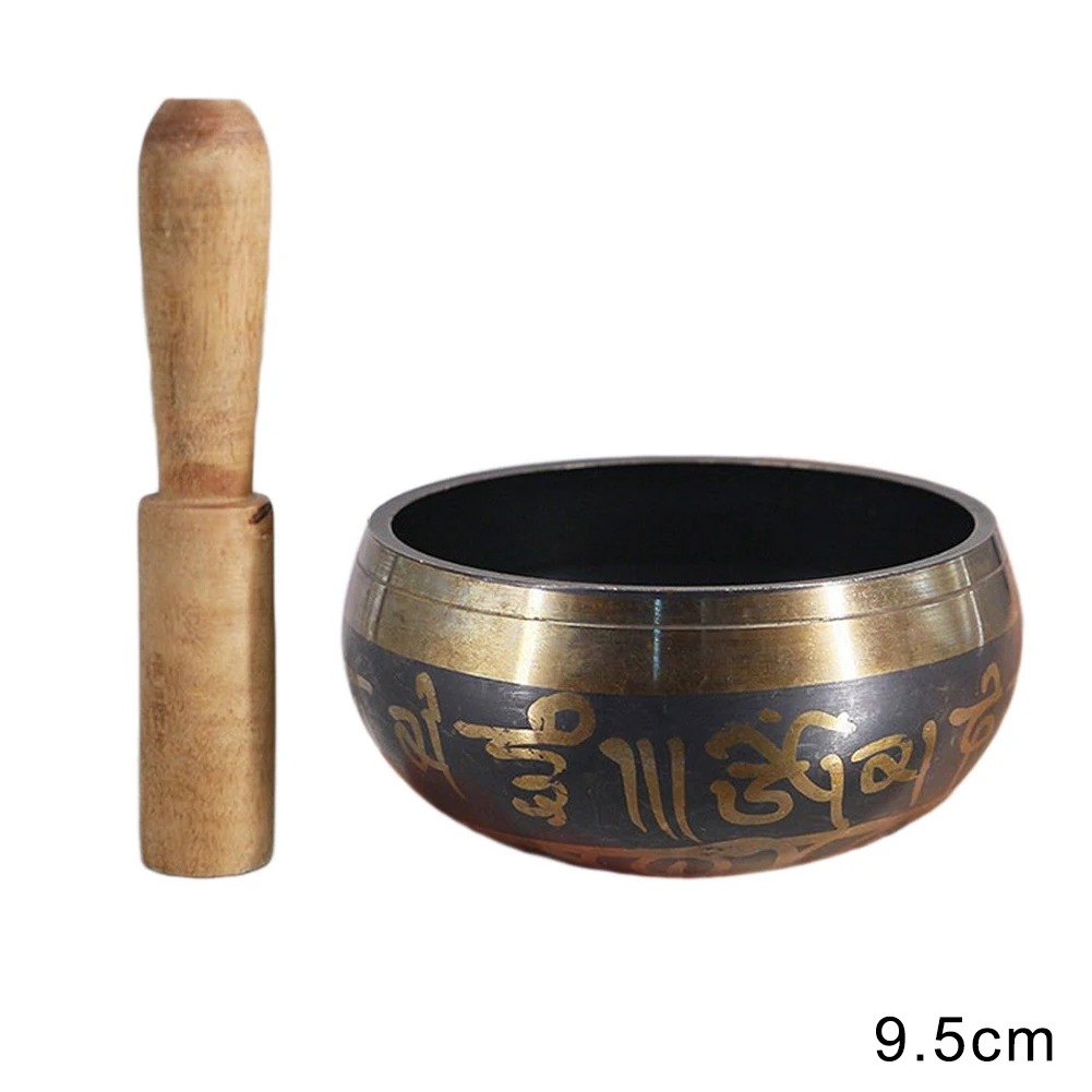 Buddhism Alms Bowl Yoga Meditation Tibetan Singing Copper Sound Therapy Accessory | Дом и сад