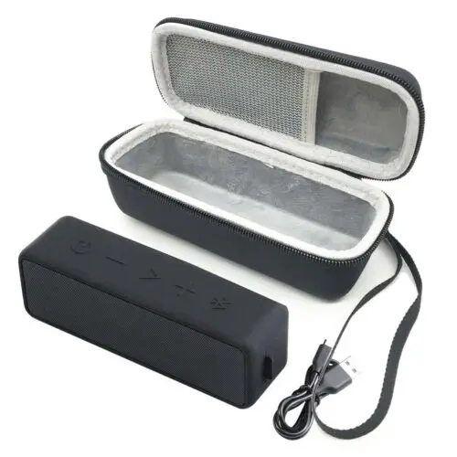 Портативный беспроводной Bluetooth EVA корпус динамика для Anker SoundCore 2 с сеткой двойной карман аудио кабель для переноски дорожная Сумка-черный