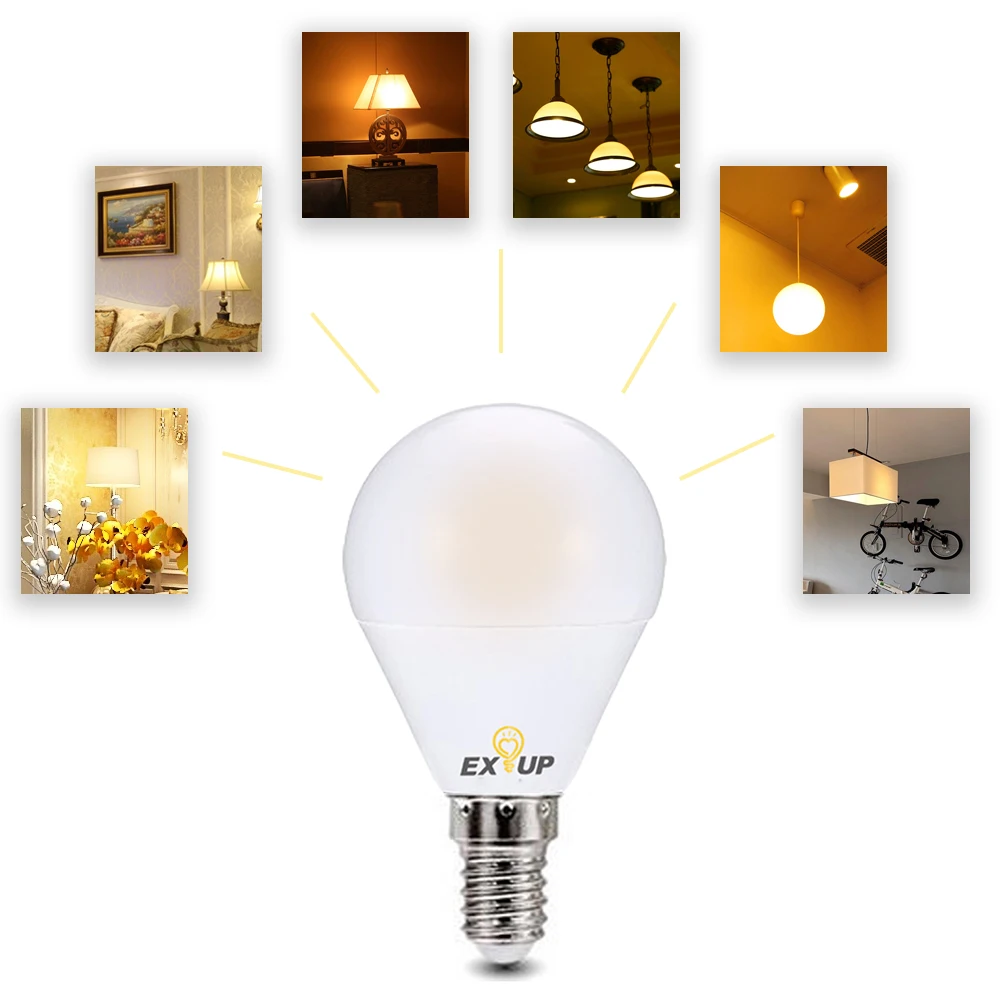 7W E14 LED 110 130V светодиодные лампы прожектора лампа Глобус лампочки матовые
