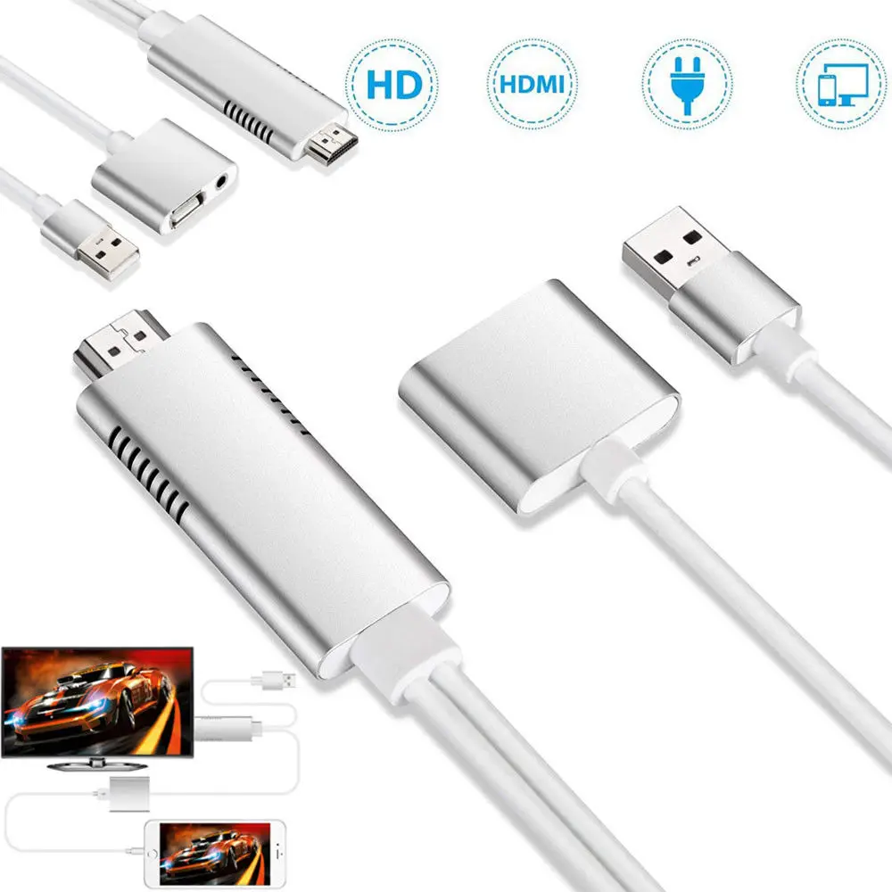 Верхний Hdmi зеркальный смарт кабель Hdtv Av телефон к ТВ адаптер для samsung Iphone