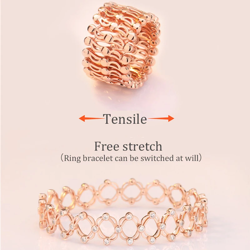 

Magic Web Celebrity Ring Send Girlfriend Temperament Tik Tok Ring T Free To Change Super Shiny Unique Girl Ring