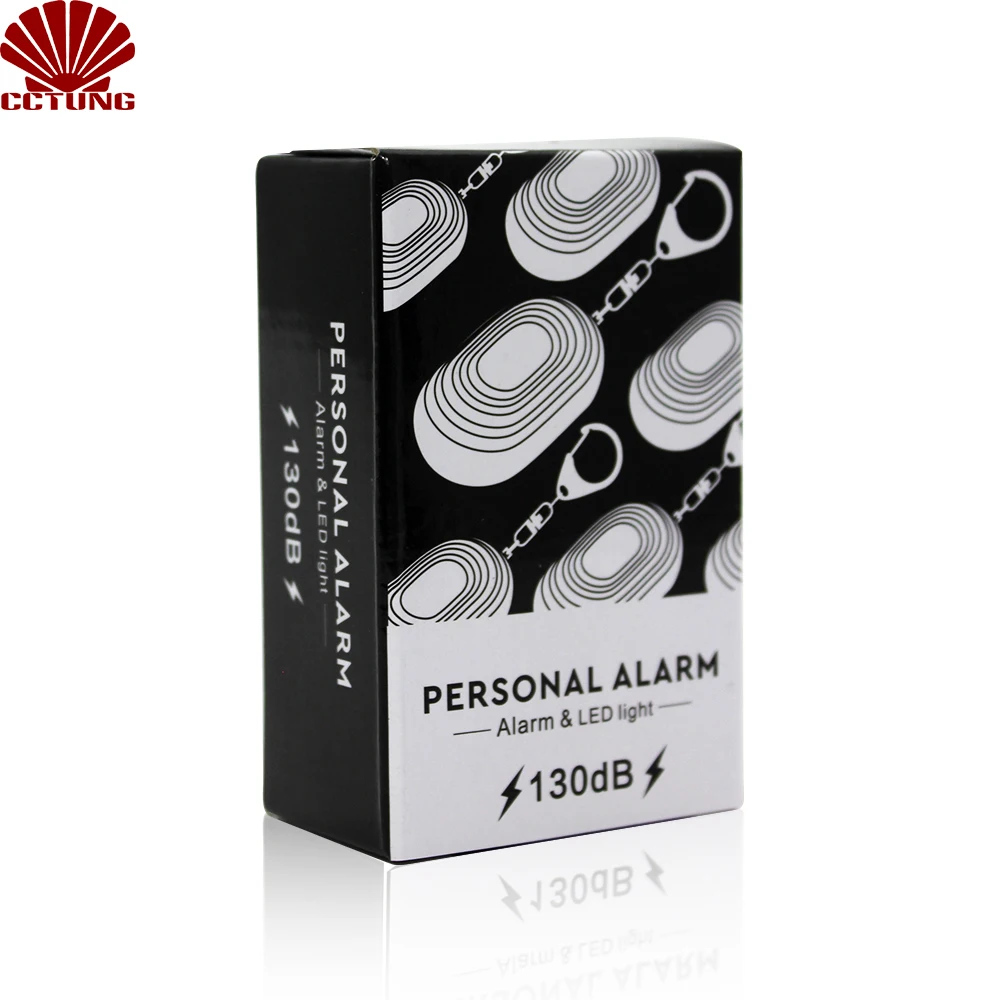 130db Personal Safe Sound Alarm Keychain with SOS Emergency LED Light & Self Defense to Keep Powerful Safety Property Assurance
