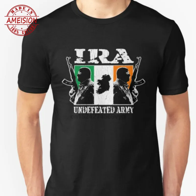 Summer top Classic car IRA Undefeated Army Vintage fashion new t shirt