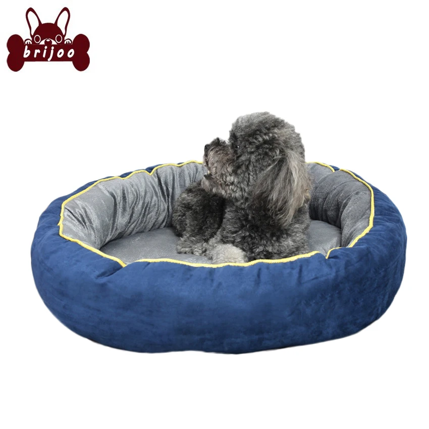 Soft Fleece Padded Dog Beds for Small Dogs Round Shape Thicken Warm Winter Pet House for Cat Beds for Medium Large Dog Bed